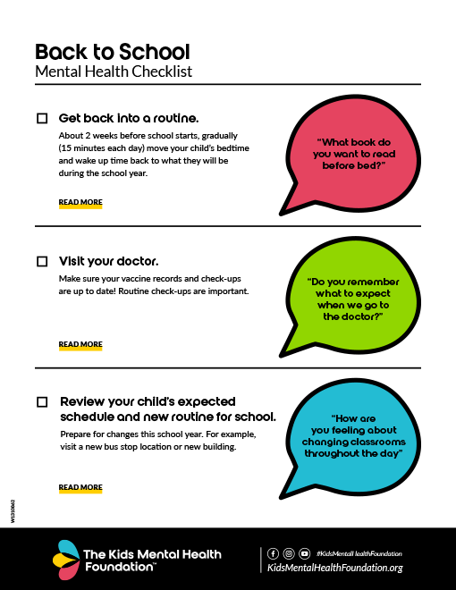 Back to School Checklist download preview