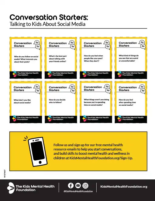 social media conversation starters downloadable activity preview